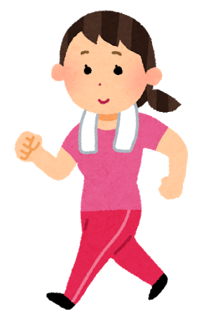 ウォーキングする女性 